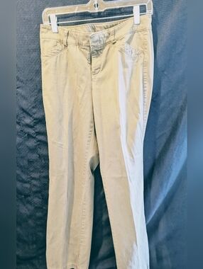 Grey Straight-Leg Pants Sz 4M